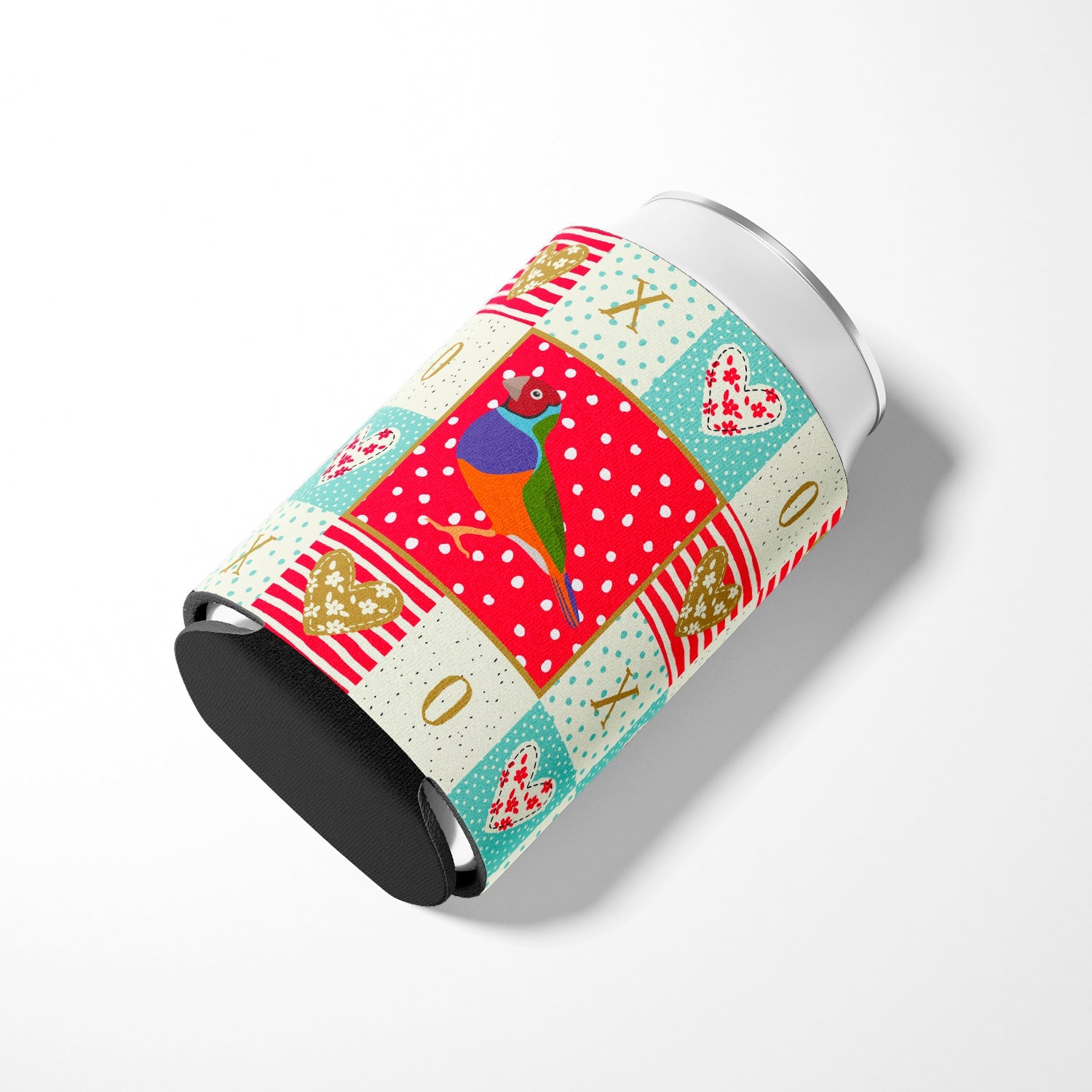Amadina Love Can or Bottle Hugger Cooler Sleeve for Standard 12 oz Cans, Insulated Foam Beer & Soda Can Hugger Reusable