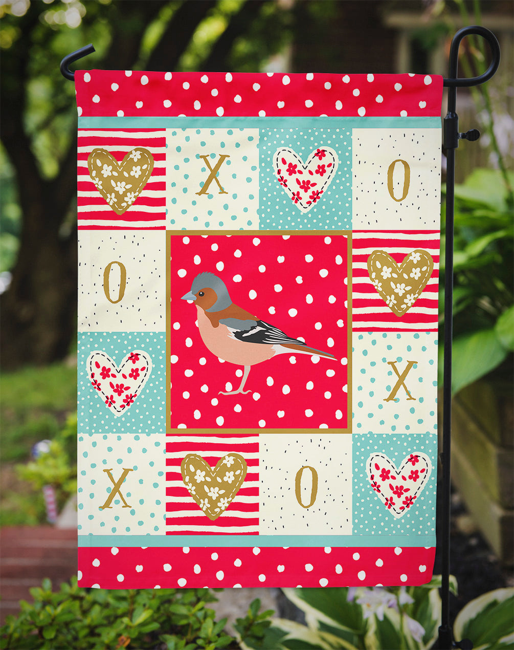 Finch Love Garden Flag Mailbox Decorative Yard Banner Outside Patio Artwork for Flower Beds, Garden Size, Multicolor