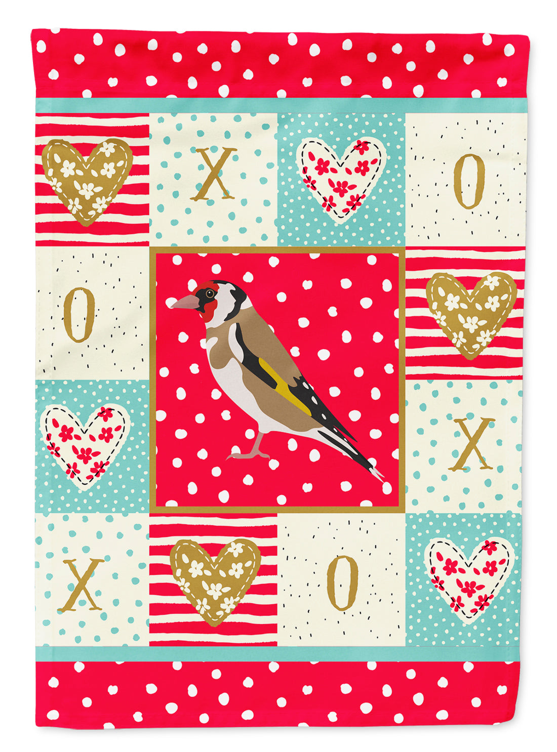 Gold Finch Love Garden Flag Mailbox Decorative Yard Banner Outside Patio Artwork for Flower Beds, Garden Size, Multicolor