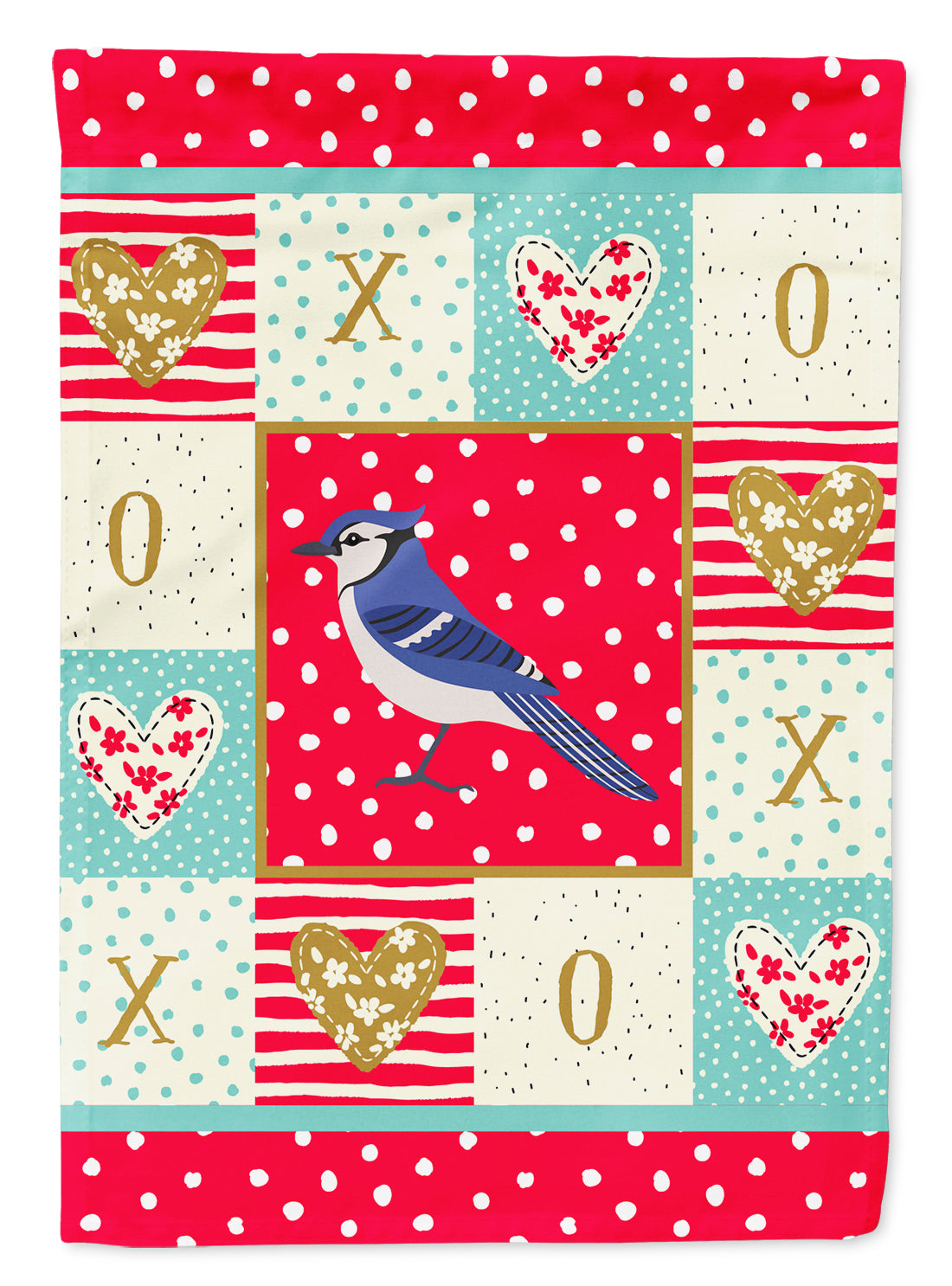 Jay Bird Love Garden Flag Mailbox Decorative Yard Banner Outside Patio Artwork for Flower Beds, Garden Size, Multicolor