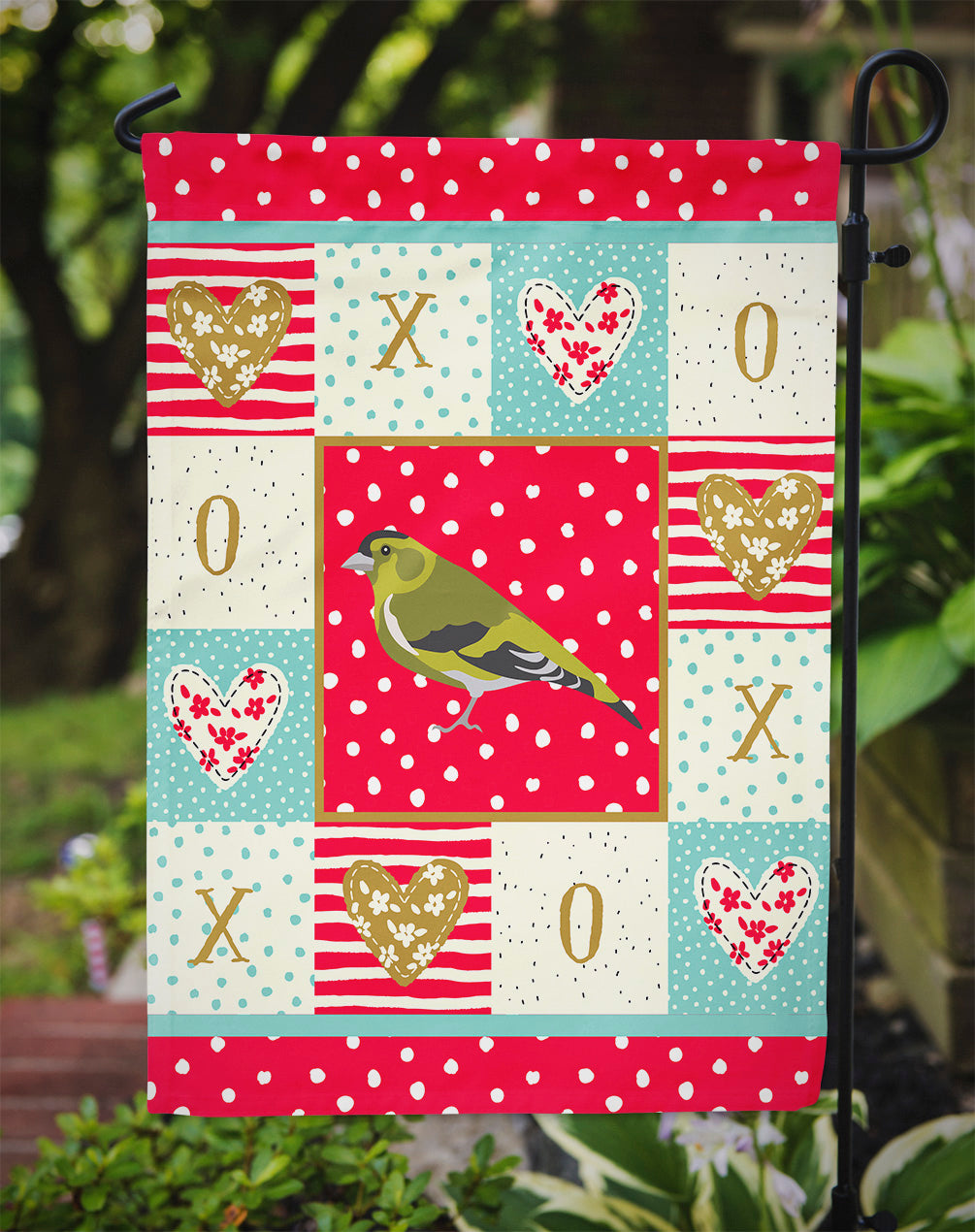 Siskin Love Garden Flag Mailbox Decorative Yard Banner Outside Patio Artwork for Flower Beds, Garden Size, Multicolor