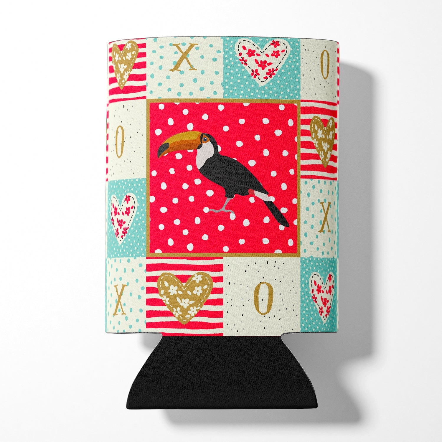 Toucan Love Can or Bottle Hugger Cooler Sleeve for Standard 12 oz Cans, Insulated Foam Beer & Soda Can Hugger Reusable