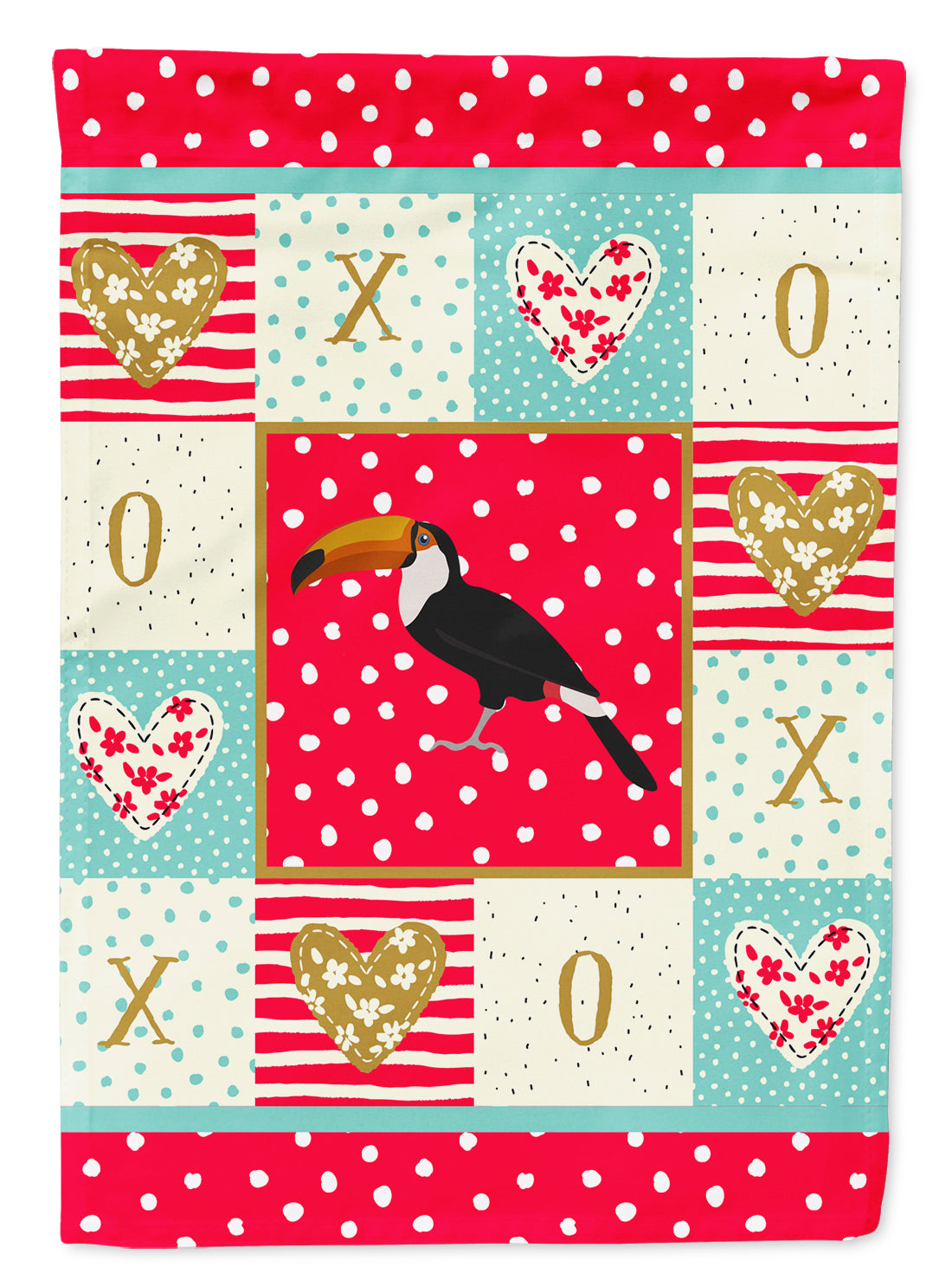 Toucan Love Garden Flag Mailbox Decorative Yard Banner Outside Patio Artwork for Flower Beds, Garden Size, Multicolor