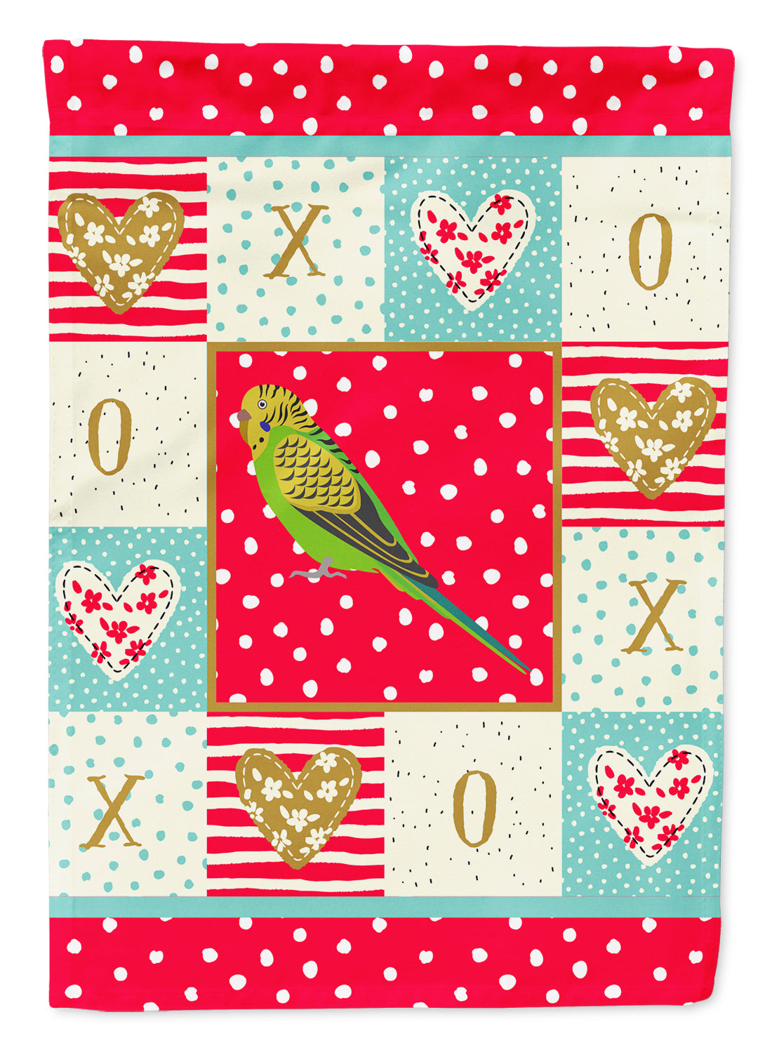 Budgerigar Love Garden Flag Mailbox Decorative Yard Banner Outside Patio Artwork for Flower Beds, Garden Size, Multicolor