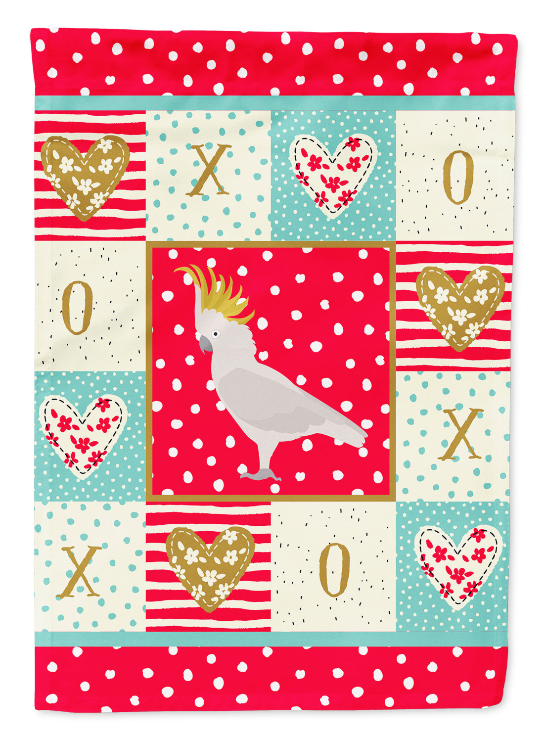 Cockatoo Love Garden Flag Mailbox Decorative Yard Banner Outside Patio Artwork for Flower Beds, Garden Size, Multicolor