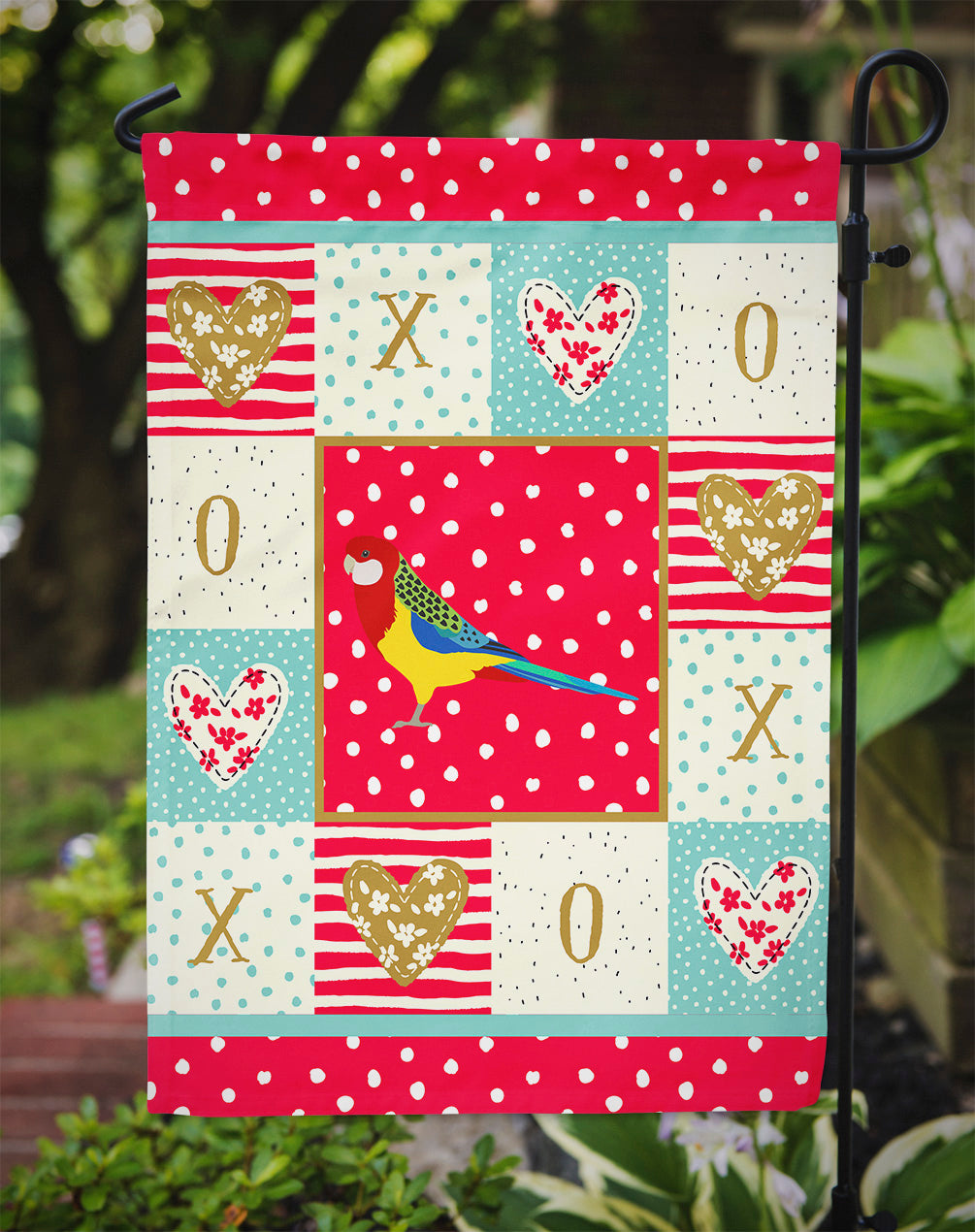 Rosella Love Garden Flag Mailbox Decorative Yard Banner Outside Patio Artwork for Flower Beds, Garden Size, Multicolor