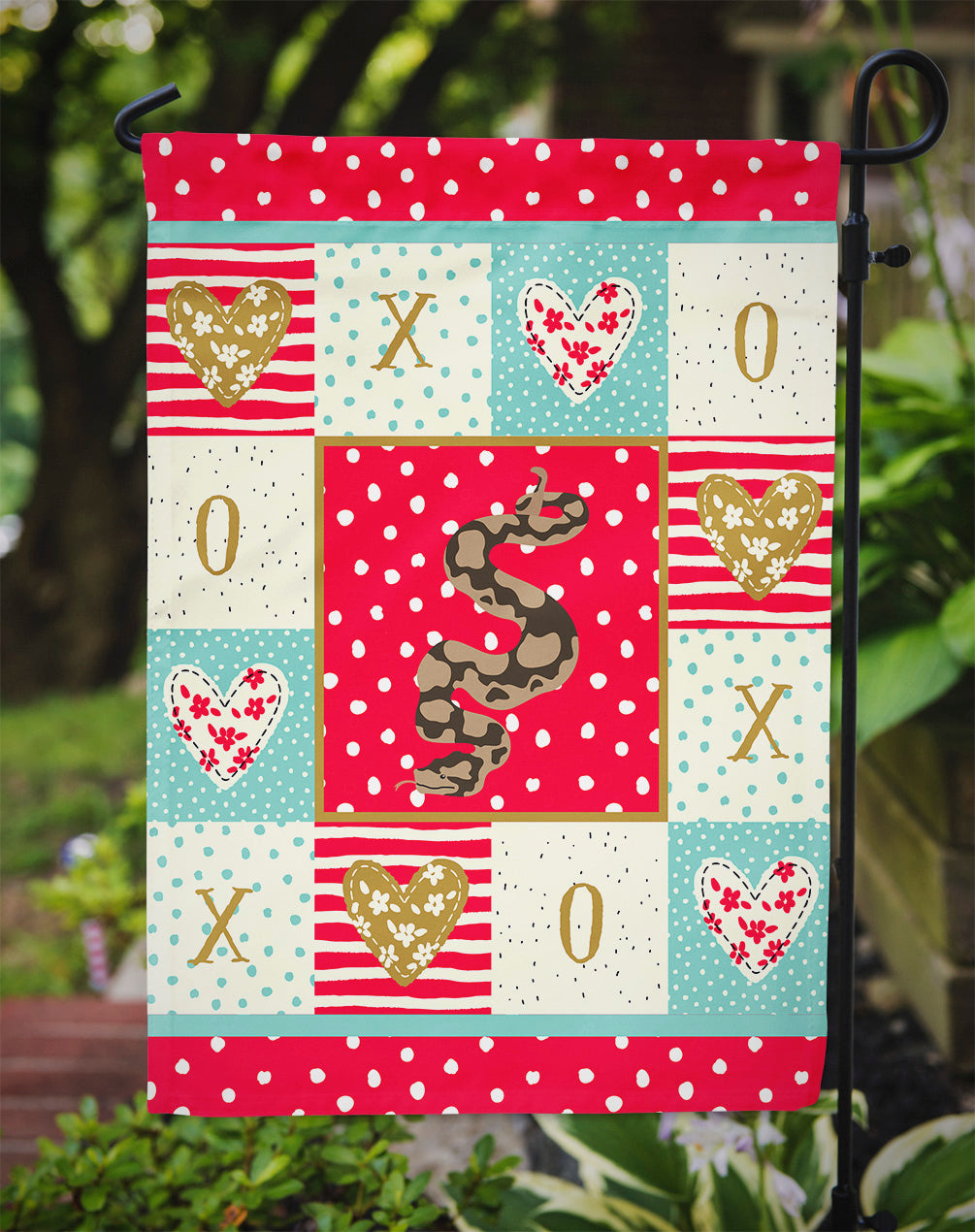 Python Garden Flag Mailbox Decorative Yard Banner Outside Patio Artwork for Flower Beds, Garden Size, Multicolor