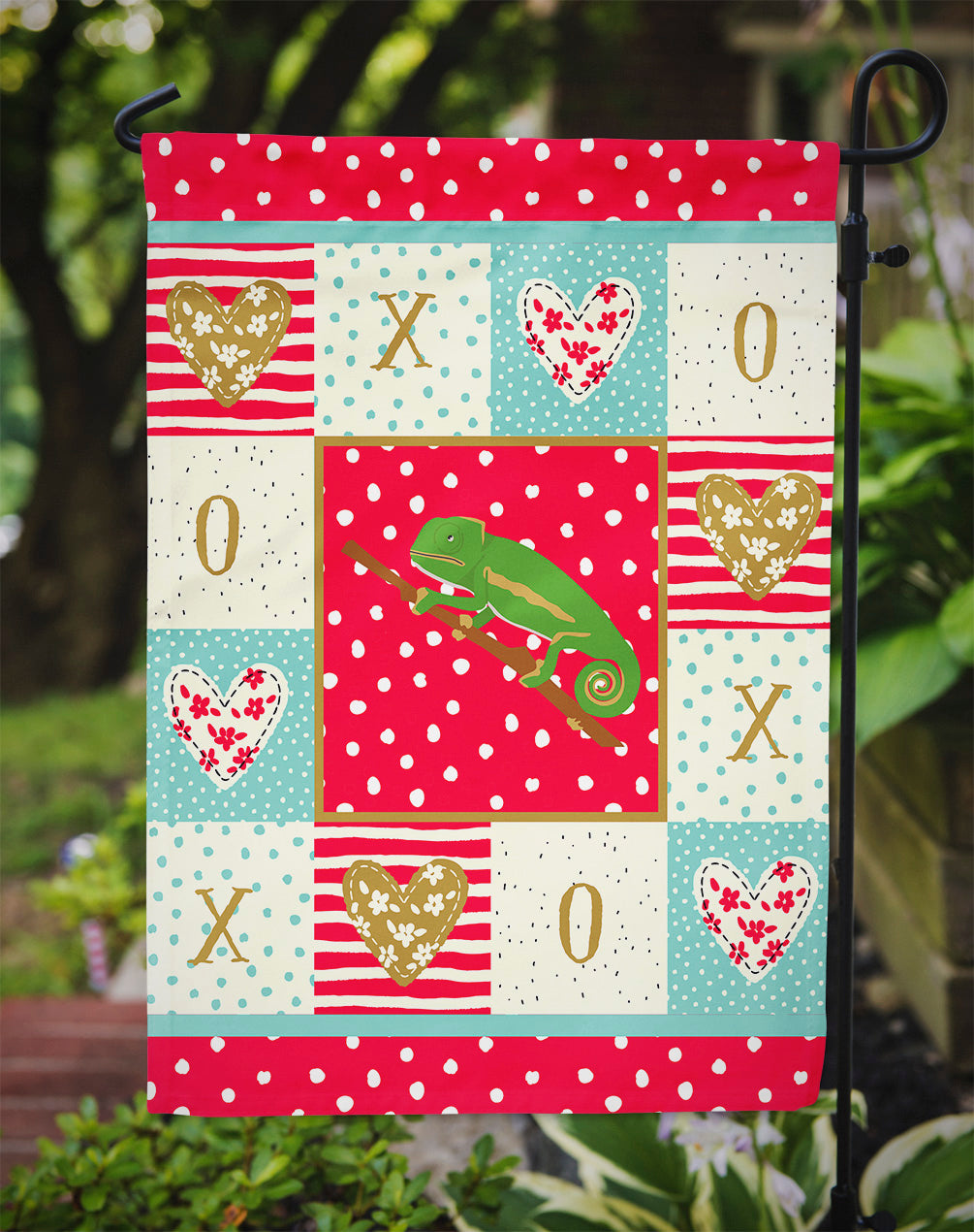 Chameleon Garden Flag Mailbox Decorative Yard Banner Outside Patio Artwork for Flower Beds, Garden Size, Multicolor