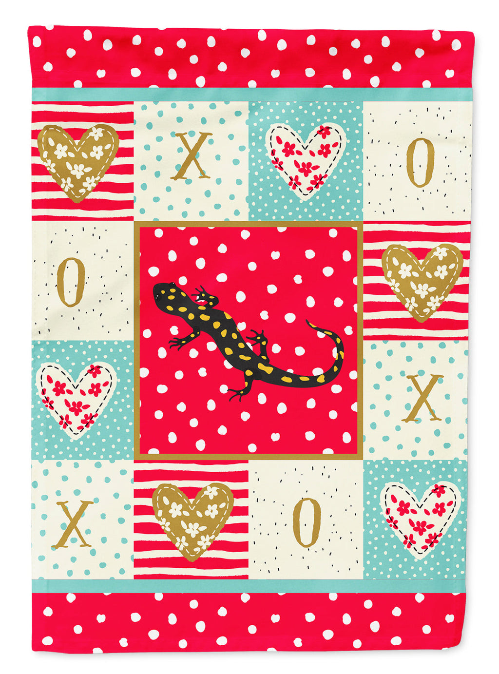 Salamander House Flag 28x40 Porch Sleeve Pole Decorative Outside Yard Banner Artwork Wall Hanging, Polyester