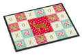 Red Abyssinian Cat Love Doormat Indoor Outdoor 18H X 27W Front Door Mat Rugs for Entryway, Non Slip Washable