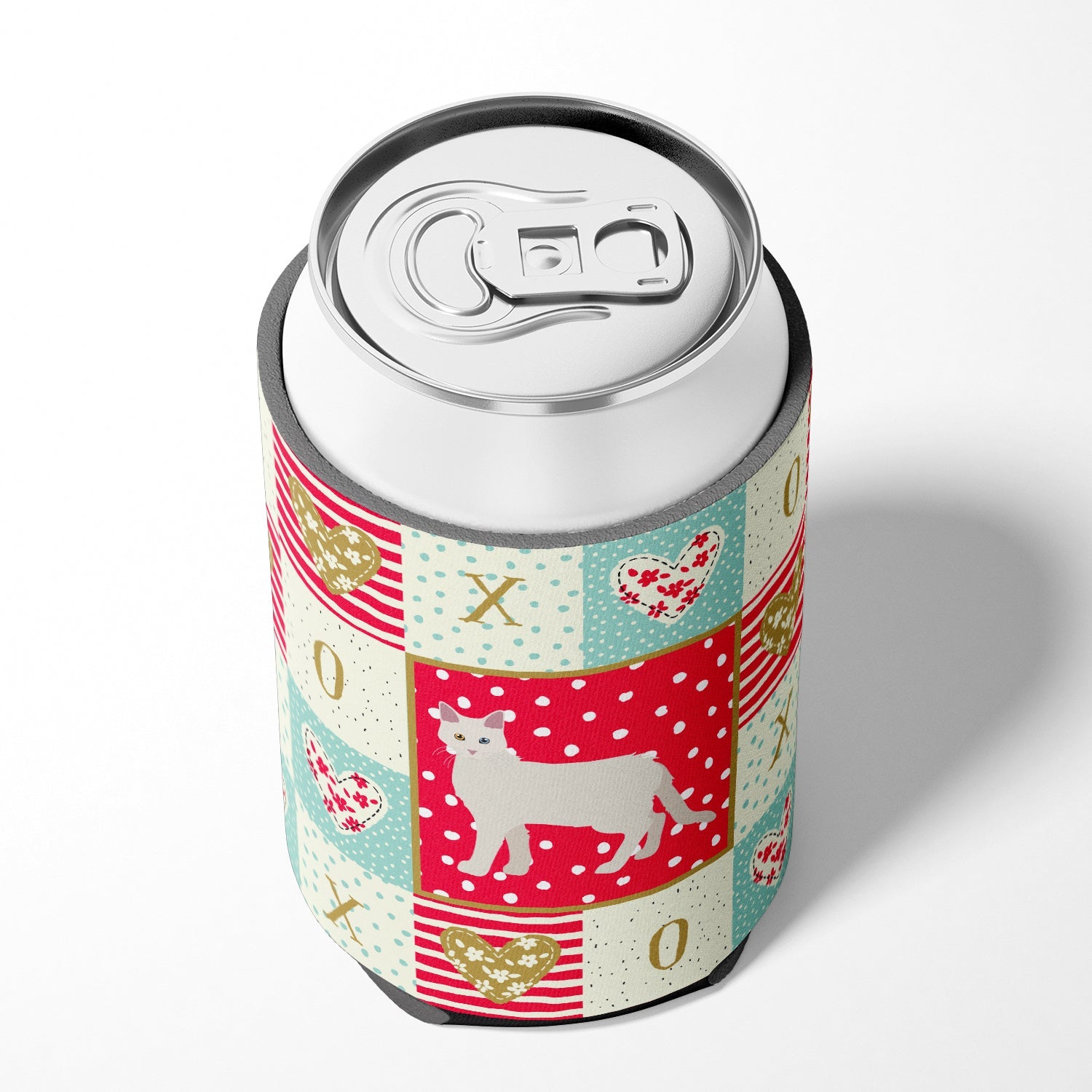 Aphrodite Giant #1 Cat Love Can or Bottle Hugger Cooler Sleeve for Standard 12 oz Cans, Insulated Foam Beer & Soda Can Hugger Reusable