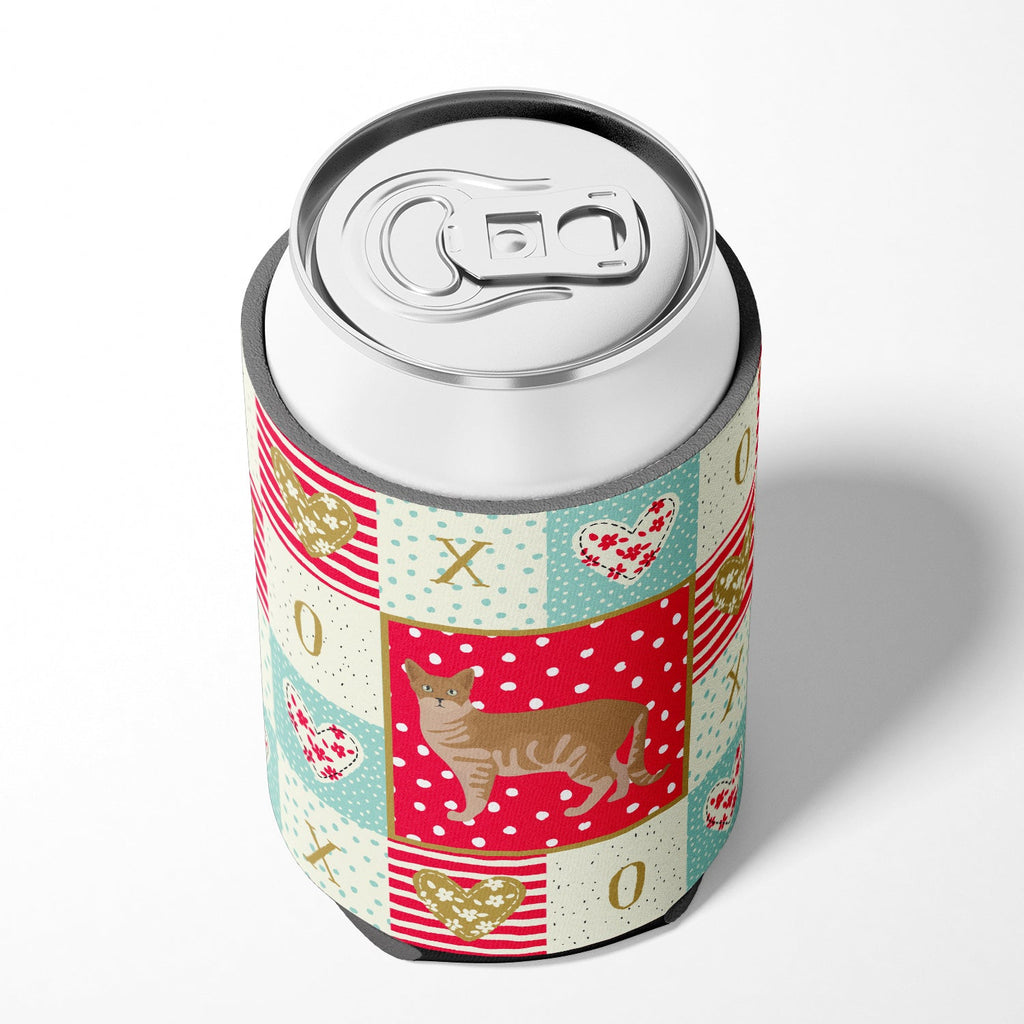 Australian Mist #1 Cat Love Can or Bottle Hugger Cooler Sleeve for Standard 12 oz Cans, Insulated Foam Beer & Soda Can Hugger Reusable
