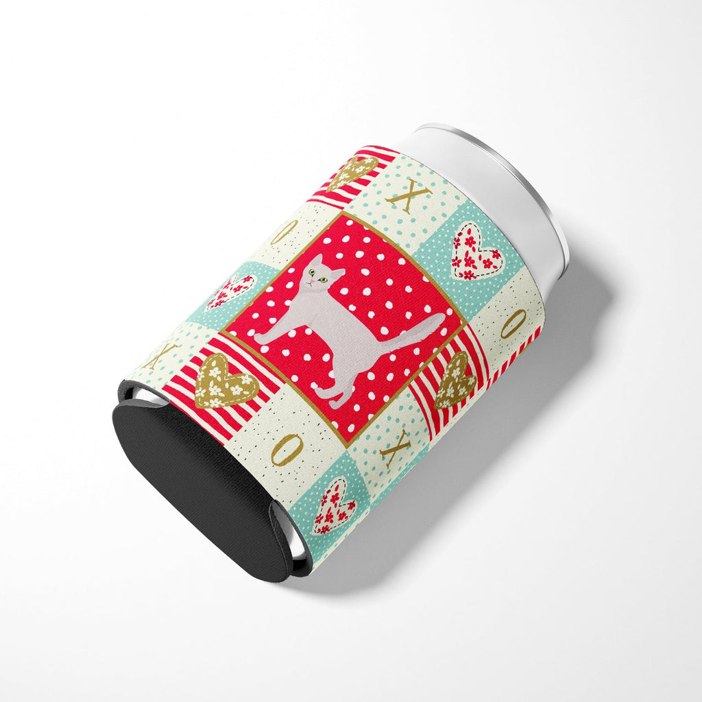Burmilla Cat Love Can or Bottle Hugger Cooler Sleeve for Standard 12 oz Cans, Insulated Foam Beer & Soda Can Hugger Reusable