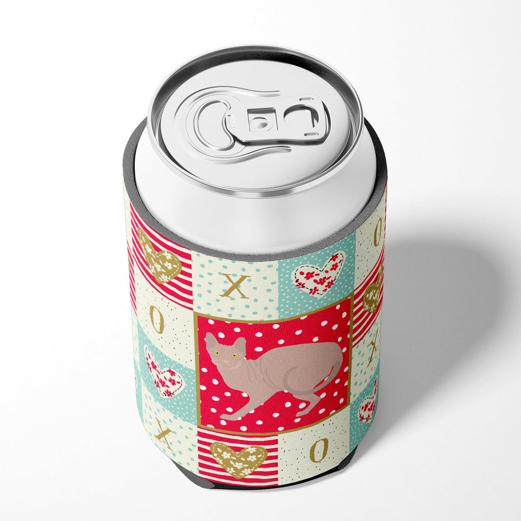 Don Sphynx #3 Cat Love Can or Bottle Hugger Cooler Sleeve for Standard 12 oz Cans, Insulated Foam Beer & Soda Can Hugger Reusable