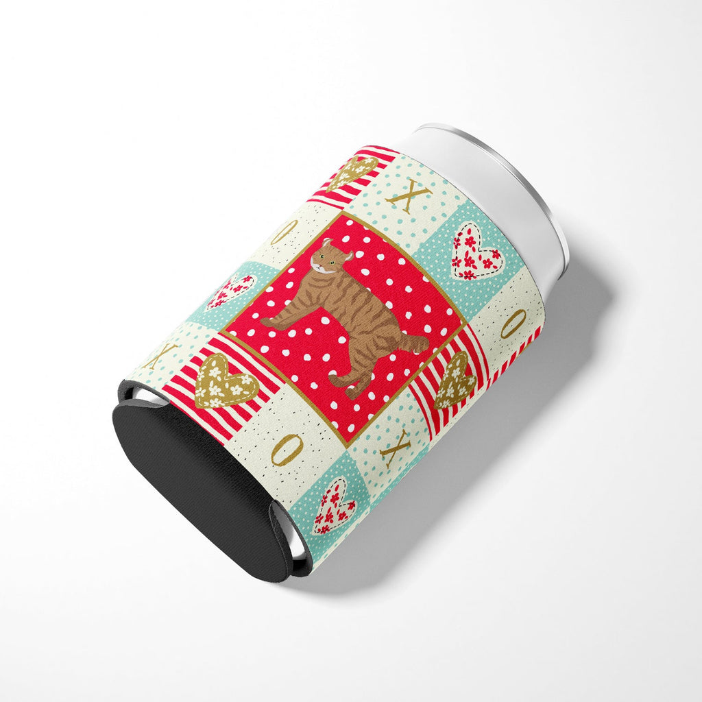 Highlander Lynx #3 Cat Love Can or Bottle Hugger Cooler Sleeve for Standard 12 oz Cans, Insulated Foam Beer & Soda Can Hugger Reusable
