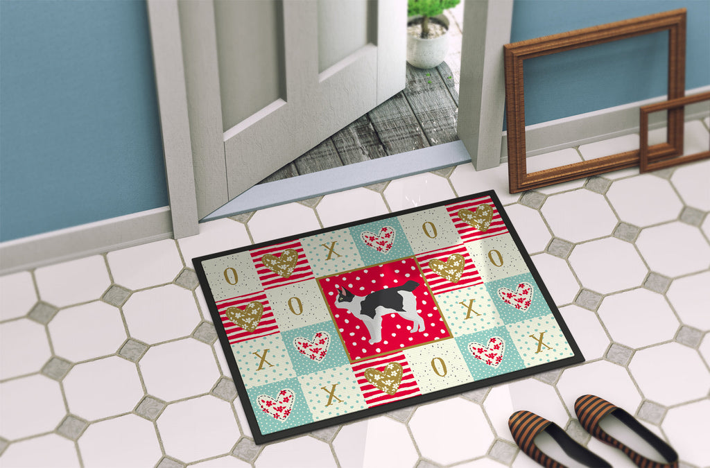 Japanese Bobtail Cat Love Doormat Indoor Outdoor 18H X 27W Front Door Mat Rugs for Entryway, Non Slip Washable