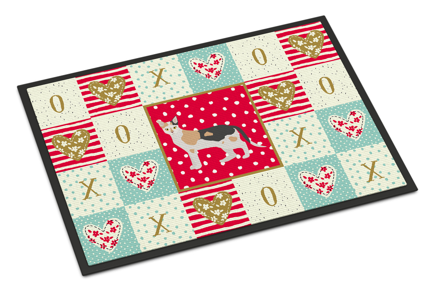 Malayan #1 Cat Love Doormat Indoor Outdoor 24H X 36W Front Door Mat Rugs for Entryway, Non Slip Washable Low Pile,