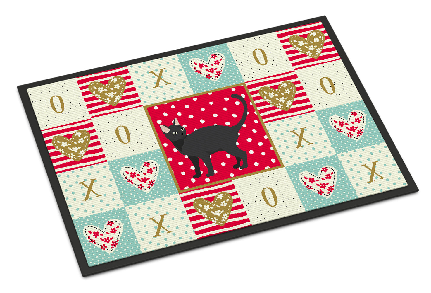 Malayan #2 Cat Love Doormat Indoor Outdoor 24H X 36W Front Door Mat Rugs for Entryway, Non Slip Washable Low Pile,