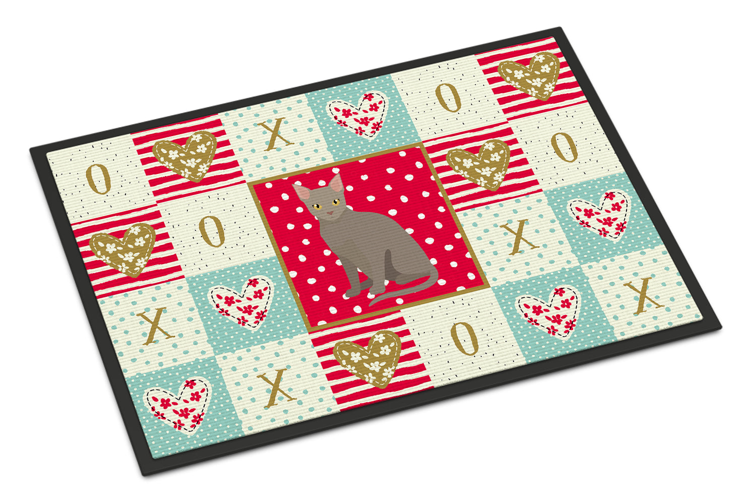 Malayan Cat Love Doormat Indoor Outdoor 18H X 27W Front Door Mat Rugs for Entryway, Non Slip Washable