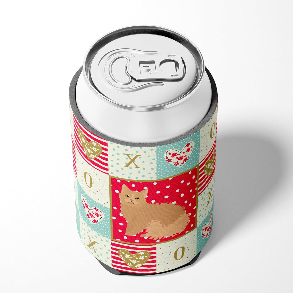 Selkirk Rex Cat Love Can or Bottle Hugger Cooler Sleeve for Standard 12 oz Cans, Insulated Foam Beer & Soda Can Hugger Reusable