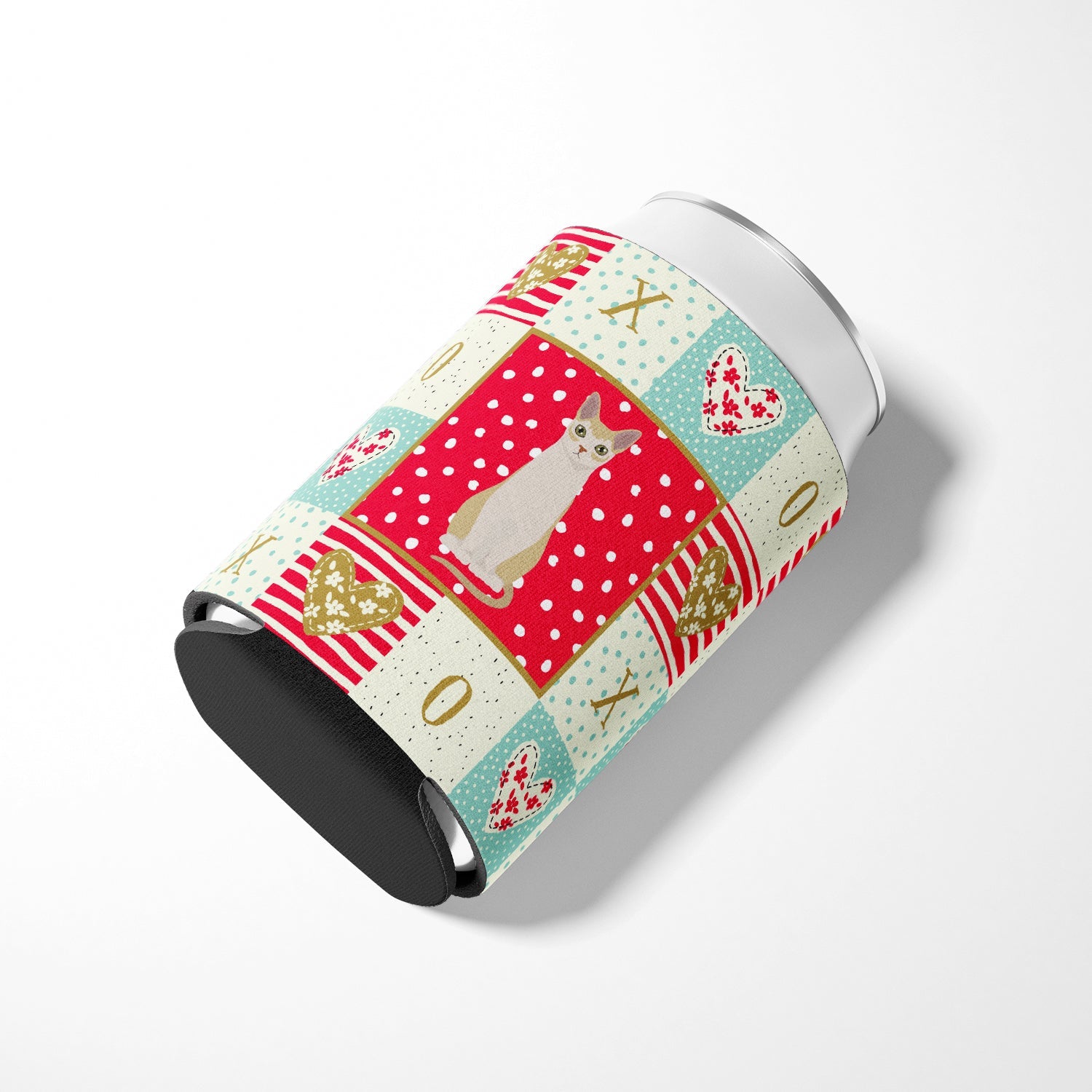 Singapura #2 Cat Love Can or Bottle Hugger Cooler Sleeve for Standard 12 oz Cans, Insulated Foam Beer & Soda Can Hugger Reusable