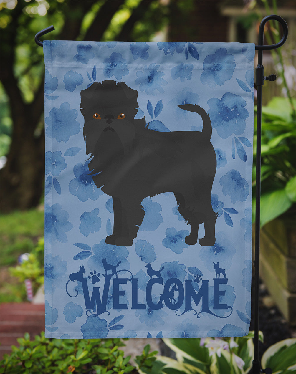 Affenpinscher #2 Welcome Garden Flag Mailbox Decorative Yard Banner Outside Patio Artwork for Flower Beds, Garden Size, Multicolor