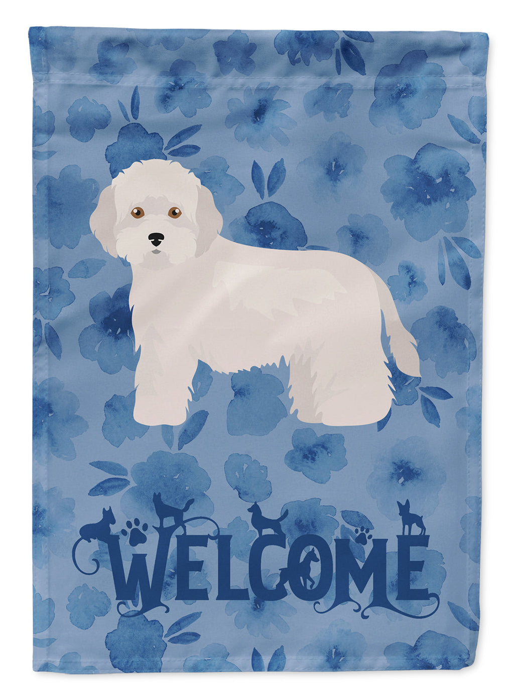Cyprus Poodle Welcome Garden Flag Mailbox Decorative Yard Banner Outside Patio Artwork for Flower Beds, Garden Size, Multicolor