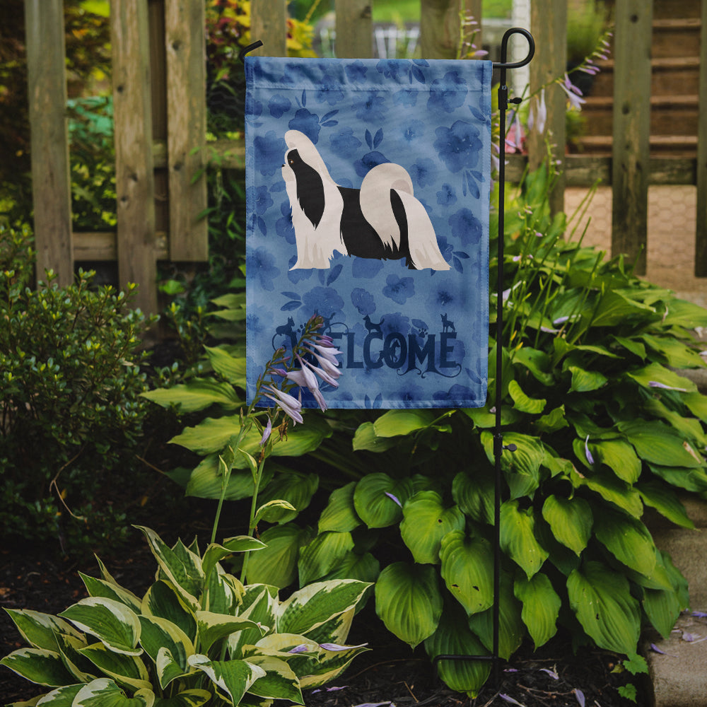 Imperial Shih Tzu Welcome Garden Flag Mailbox Decorative Yard Banner Outside Patio Artwork for Flower Beds, Garden Size, Multicolor