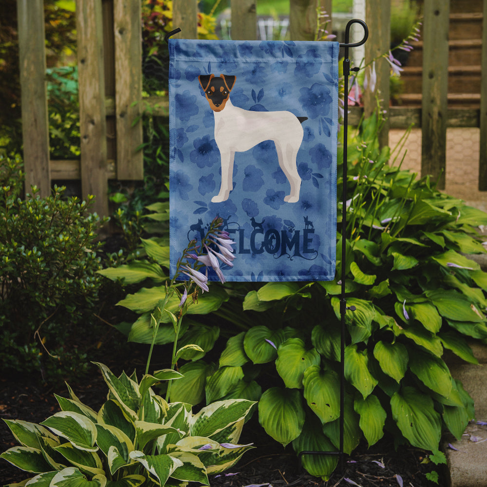 Japanese Terrier Welcome Garden Flag Mailbox Decorative Yard Banner Outside Patio Artwork for Flower Beds, Garden Size, Multicolor
