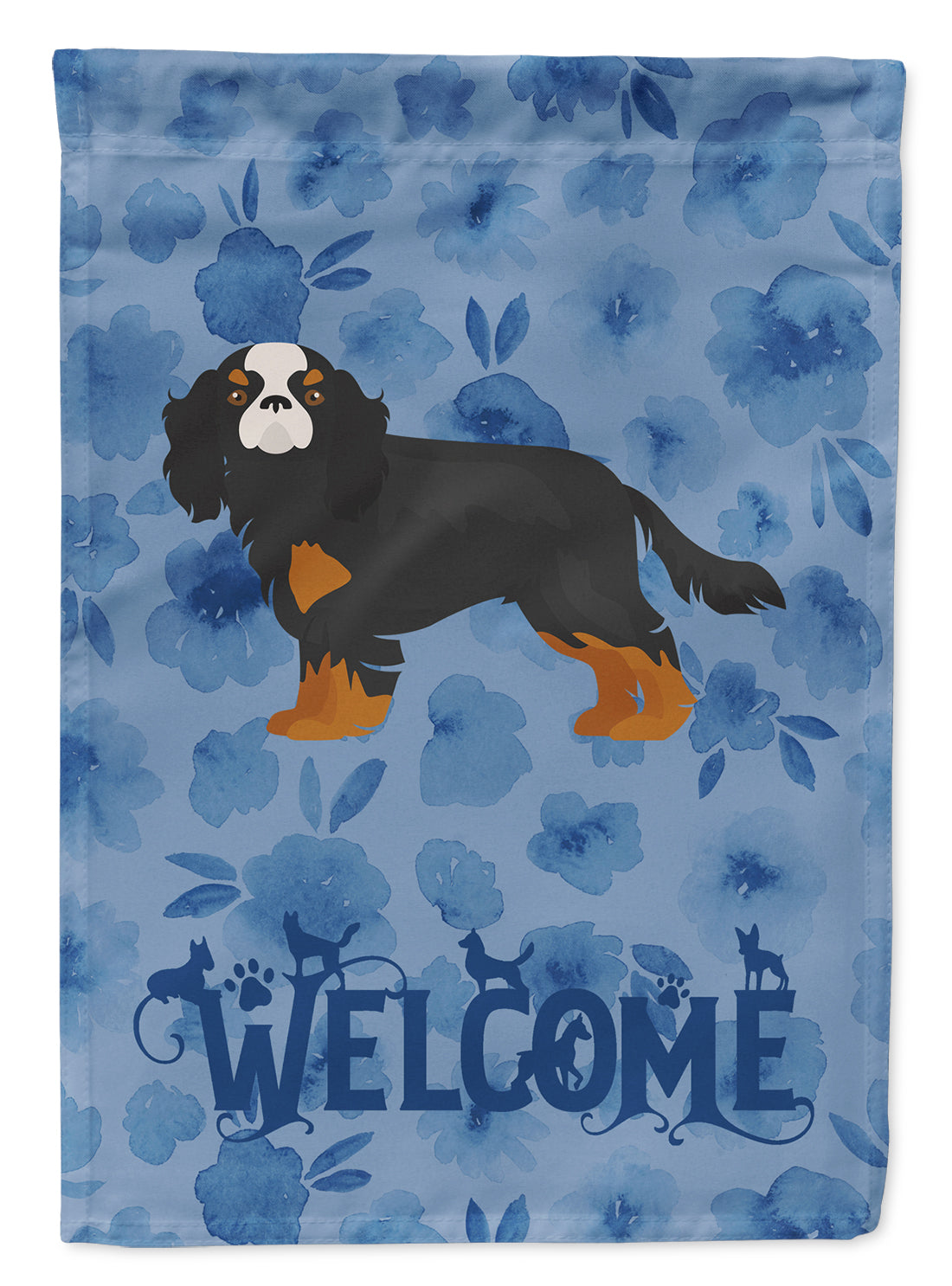 Cavalier King Charles Spaniel #2 Welcome Garden Flag Mailbox Decorative Yard Banner Outside Patio Artwork for Flower Beds, Garden Size, Multicolor