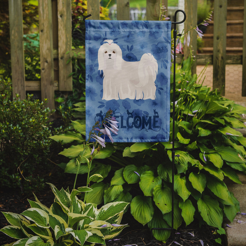 Maltese Welcome Garden Flag Mailbox Decorative Yard Banner Outside Patio Artwork for Flower Beds, Garden Size, Multicolor