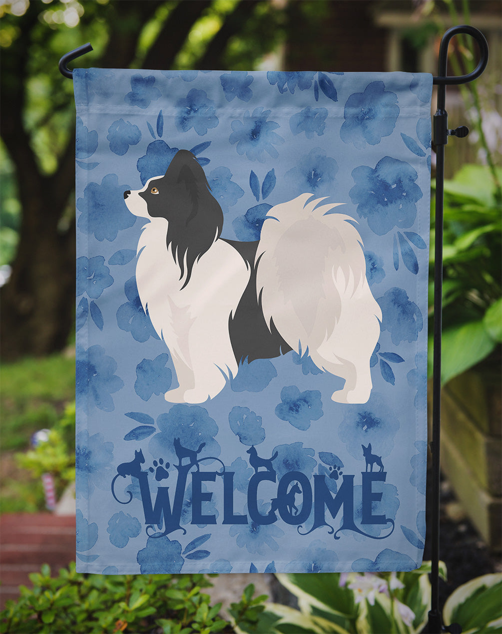 Papillon #2 Welcome Garden Flag Mailbox Decorative Yard Banner Outside Patio Artwork for Flower Beds, Garden Size, Multicolor
