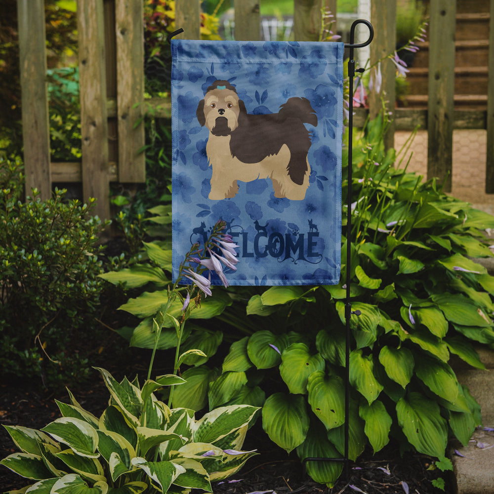 Russian Lapdog Welcome Garden Flag Mailbox Decorative Yard Banner Outside Patio Artwork for Flower Beds, Garden Size, Multicolor