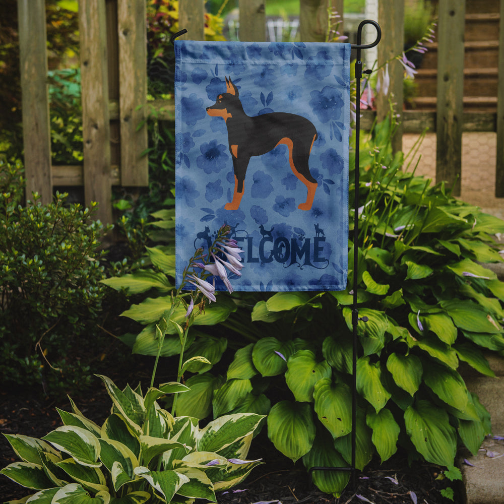 Russian Tor Terrier Welcome Garden Flag Mailbox Decorative Yard Banner Outside Patio Artwork for Flower Beds, Garden Size, Multicolor