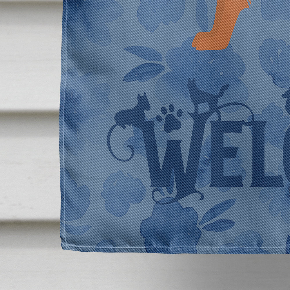 Russian Tor Terrier #2 Welcome House Flag 28x40 Porch Sleeve Pole Decorative Outside Yard Banner Artwork Wall Hanging, Polyester