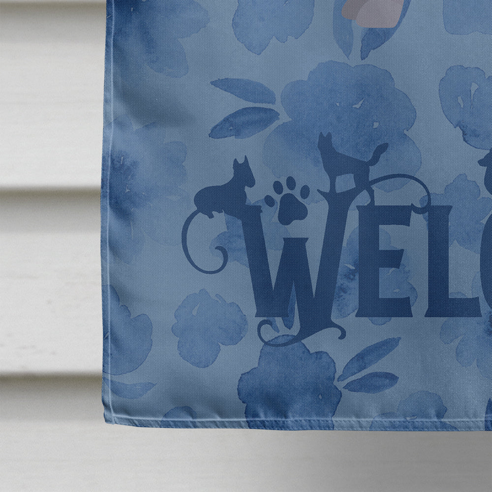 Shar Pei #1 Welcome House Flag 28x40 Porch Sleeve Pole Decorative Outside Yard Banner Artwork Wall Hanging, Polyester