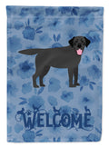 Black Labrador Retriever Welcome Garden Flag Mailbox Decorative Yard Banner Outside Patio Artwork for Flower Beds, Garden Size, Multicolor