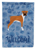 Boxer Welcome Garden Flag Mailbox Decorative Yard Banner Outside Patio Artwork for Flower Beds, Garden Size, Multicolor