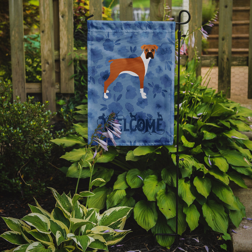 Boxer Welcome Garden Flag Mailbox Decorative Yard Banner Outside Patio Artwork for Flower Beds, Garden Size, Multicolor