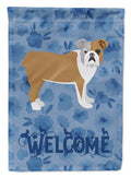 English Bulldog Welcome Garden Flag Mailbox Decorative Yard Banner Outside Patio Artwork for Flower Beds, Garden Size, Multicolor