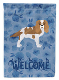 Blenheim Cavalier Spaniel Welcome Garden Flag Mailbox Decorative Yard Banner Outside Patio Artwork for Flower Beds, Garden Size, Multicolor
