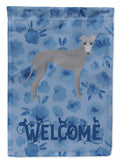 Greyhound Welcome Garden Flag Mailbox Decorative Yard Banner Outside Patio Artwork for Flower Beds, Garden Size, Multicolor