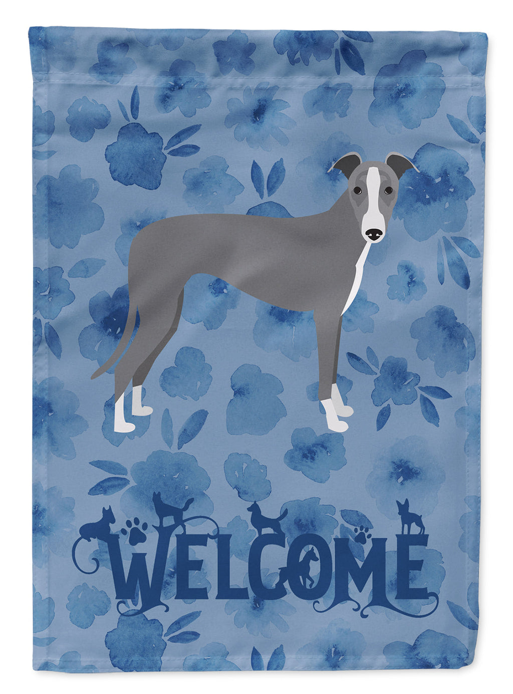 Italian Greyhound Welcome Garden Flag Mailbox Decorative Yard Banner Outside Patio Artwork for Flower Beds, Garden Size, Multicolor