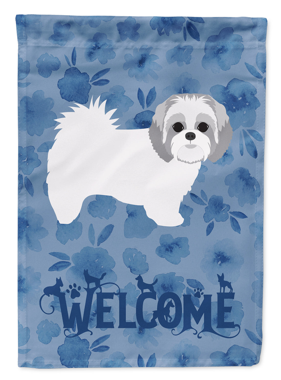 Shih Tzu #2 Welcome Garden Flag Mailbox Decorative Yard Banner Outside Patio Artwork for Flower Beds, Garden Size, Multicolor