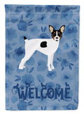 Toy Fox Terrier Welcome Garden Flag Mailbox Decorative Yard Banner Outside Patio Artwork for Flower Beds, Garden Size, Multicolor