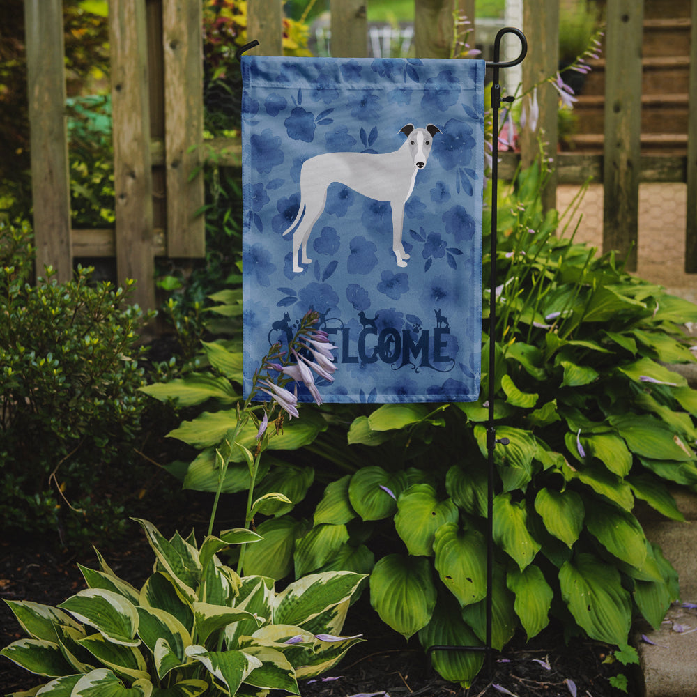 Whippet Welcome Garden Flag Mailbox Decorative Yard Banner Outside Patio Artwork for Flower Beds, Garden Size, Multicolor