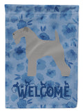 Kerry Blue Terrier Welcome Garden Flag Mailbox Decorative Yard Banner Outside Patio Artwork for Flower Beds, Garden Size, Multicolor