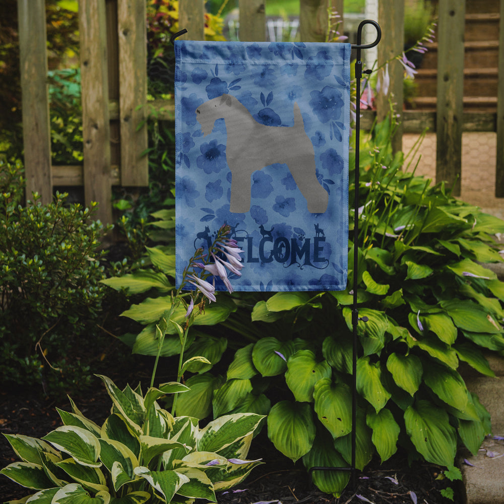 Kerry Blue Terrier Welcome Garden Flag Mailbox Decorative Yard Banner Outside Patio Artwork for Flower Beds, Garden Size, Multicolor