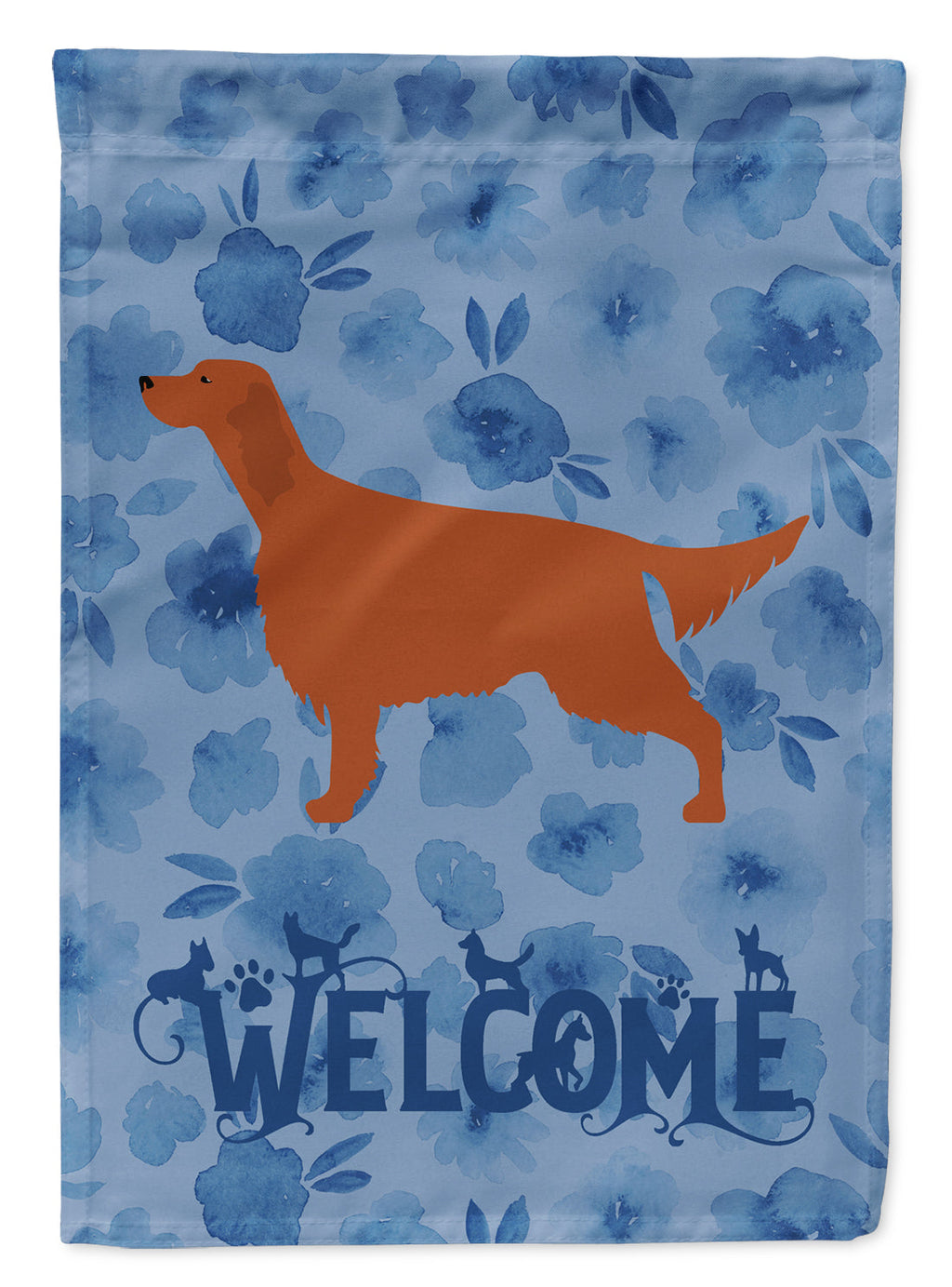 Irish Setter Welcome Garden Flag Mailbox Decorative Yard Banner Outside Patio Artwork for Flower Beds, Garden Size, Multicolor