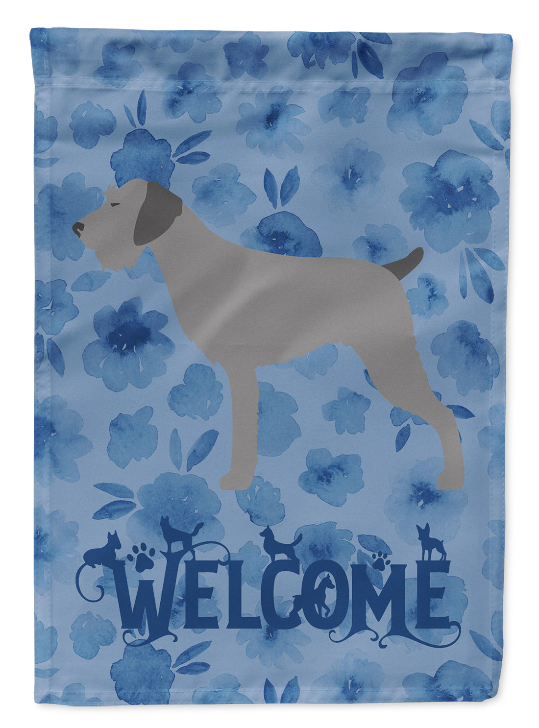 German Wirehaired Pointer Welcome Garden Flag Mailbox Decorative Yard Banner Outside Patio Artwork for Flower Beds, Garden Size, Multicolor